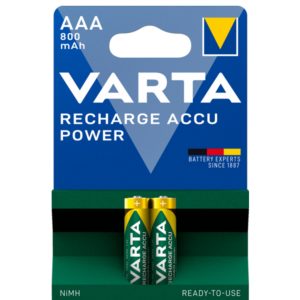 باتری نیم قلمی قابل شارژ وارتا مدل ACCU power Ready-to-use 800 بسته 2 عددی