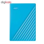 هارد اکسترنال وسترن دیجیتال مدل My Passport ظرفیت دو ترابایت دارای رابط USB Type-A 3.2