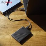 هارد اکسترنال وسترن دیجیتال مدل My Passport ظرفیت دو ترابایت دارای رابط USB Type-A 3.2