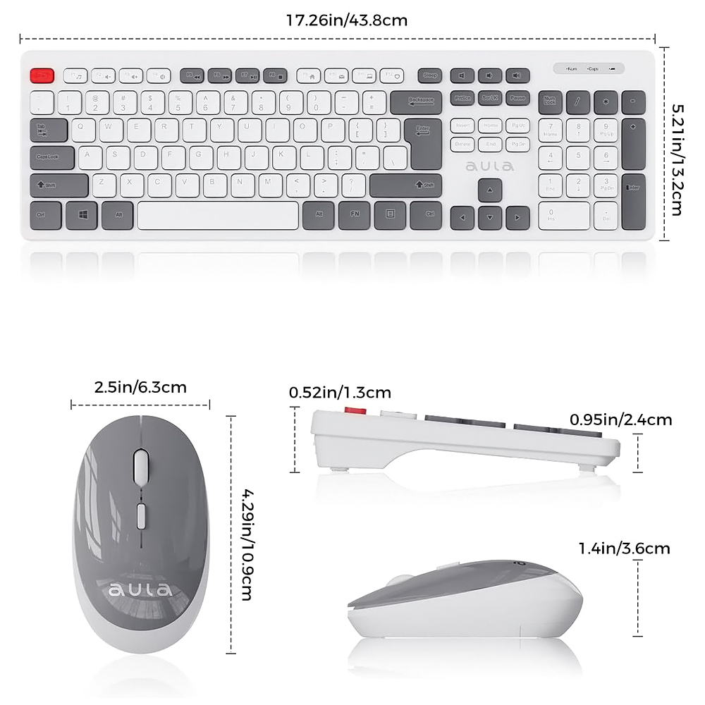 کیبورد و ماوس بیسیم آئولا مدل AC308