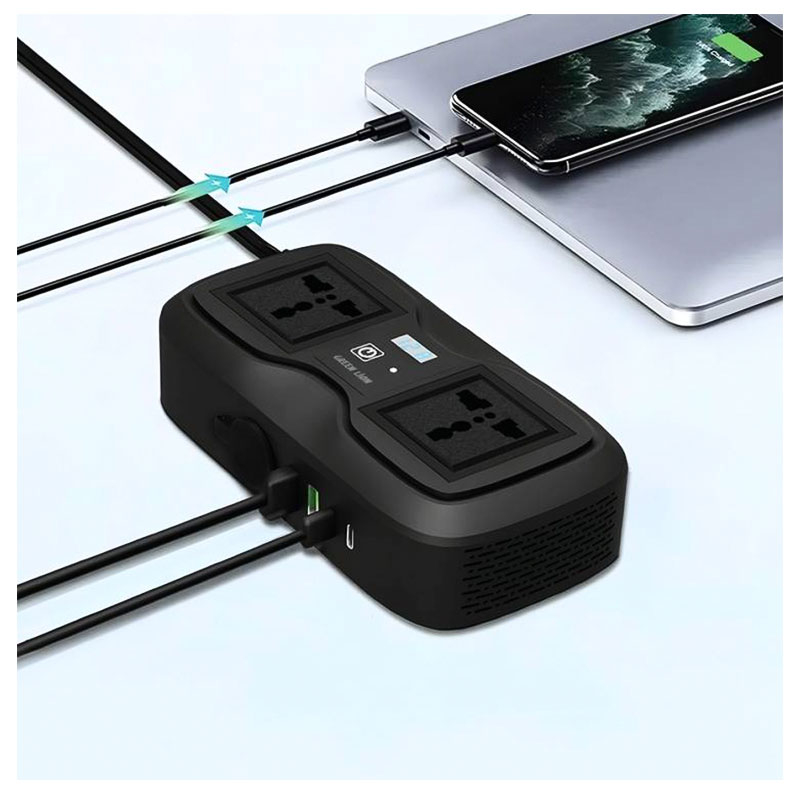 اینورتر 200 وات گرین لاین مدل Green Lion GC-233 Power Inverter