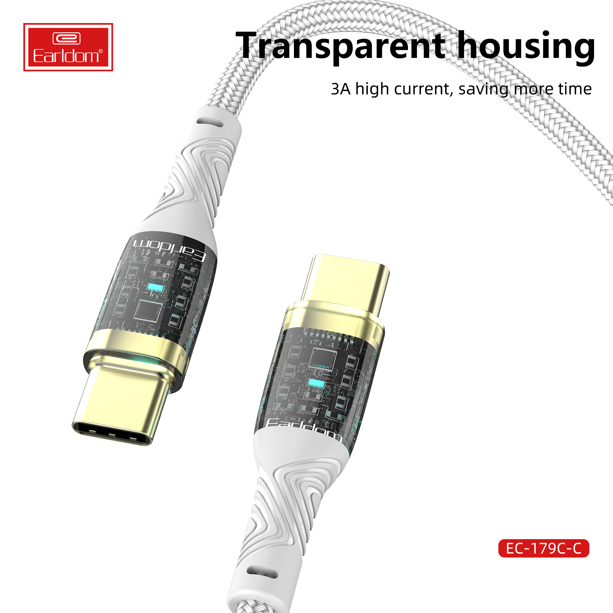 کابل USB-C ارلدام مدل EC-179C-C 100W طول 1 متر