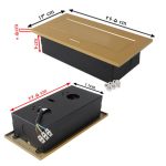 پریز توکار ملونی مدل 10017