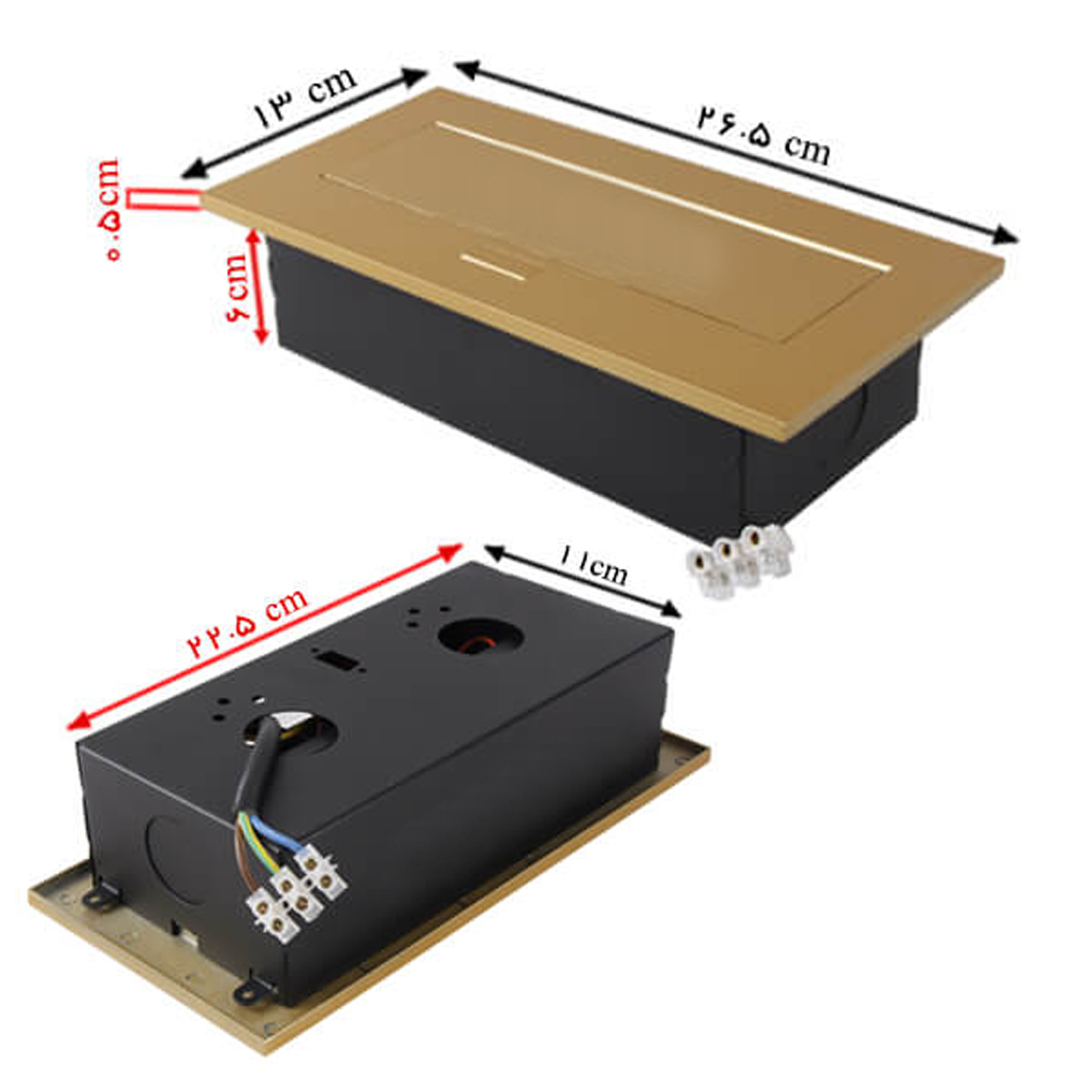 پریز توکار ملونی مدل 10017