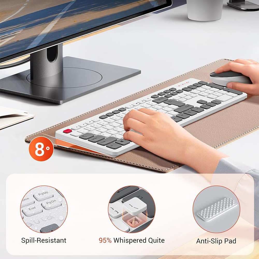 کیبورد و ماوس بیسیم آئولا مدل AC308