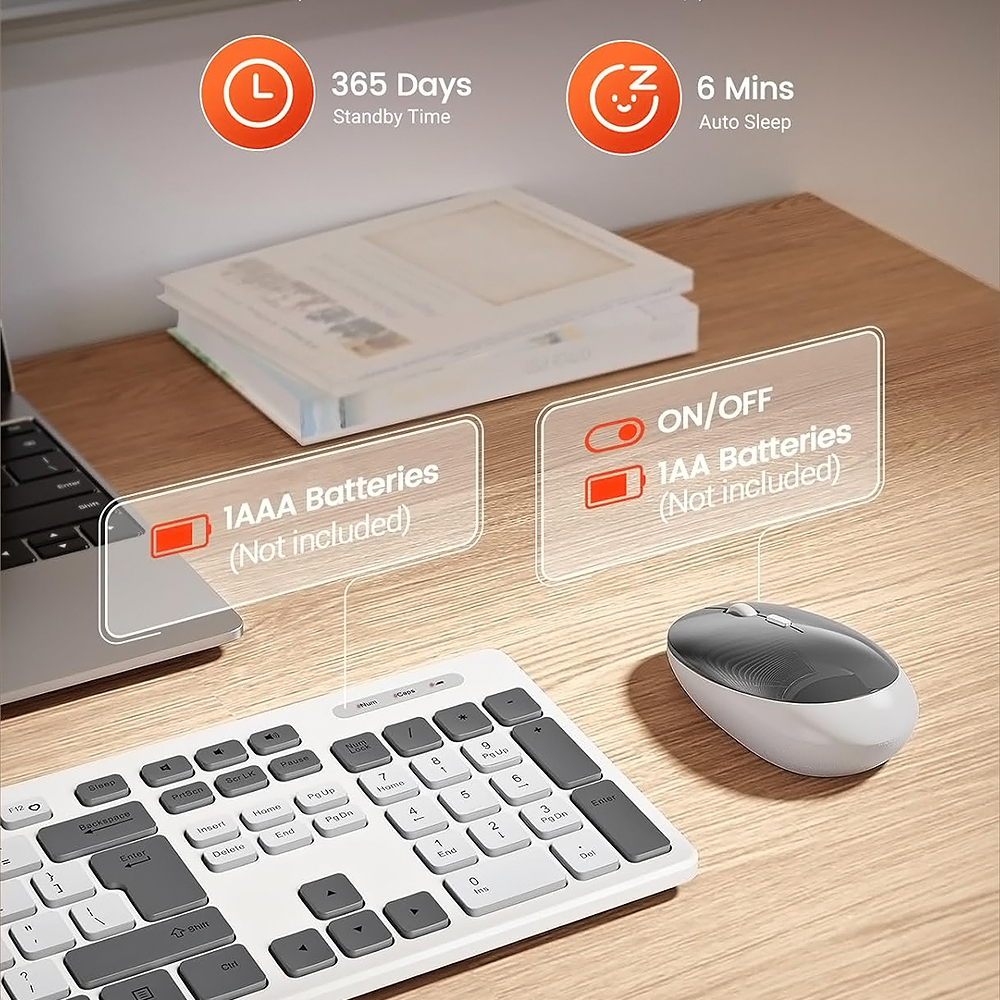 کیبورد و ماوس بیسیم آئولا مدل AC308