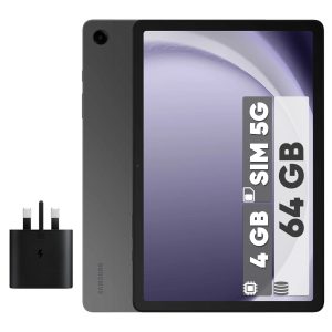 تبلت ۱۱ اینچ سامسونگ مدل Galaxy Tab A9 Plus 5G ظرفیت 64 گیگابایت و رم 4 گیگابایت به همراه شارژر