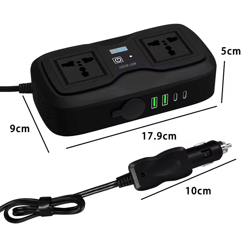 اینورتر 200 وات گرین لاین مدل Green Lion GC-233 Power Inverter