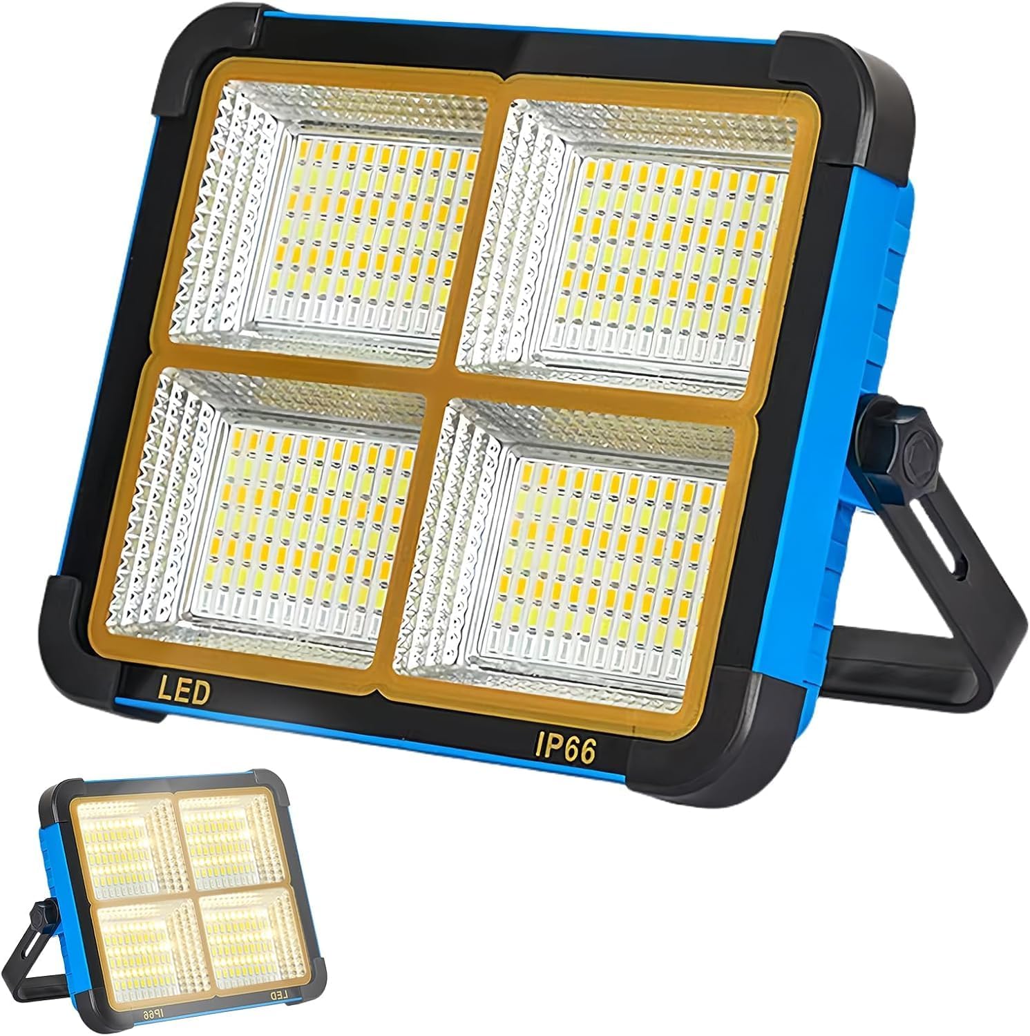چراغ کمپینگ LED شارژی HEPU مدل HP-L03 توان 150 وات با 306 لامپ LED و قابلیت پاوربانک