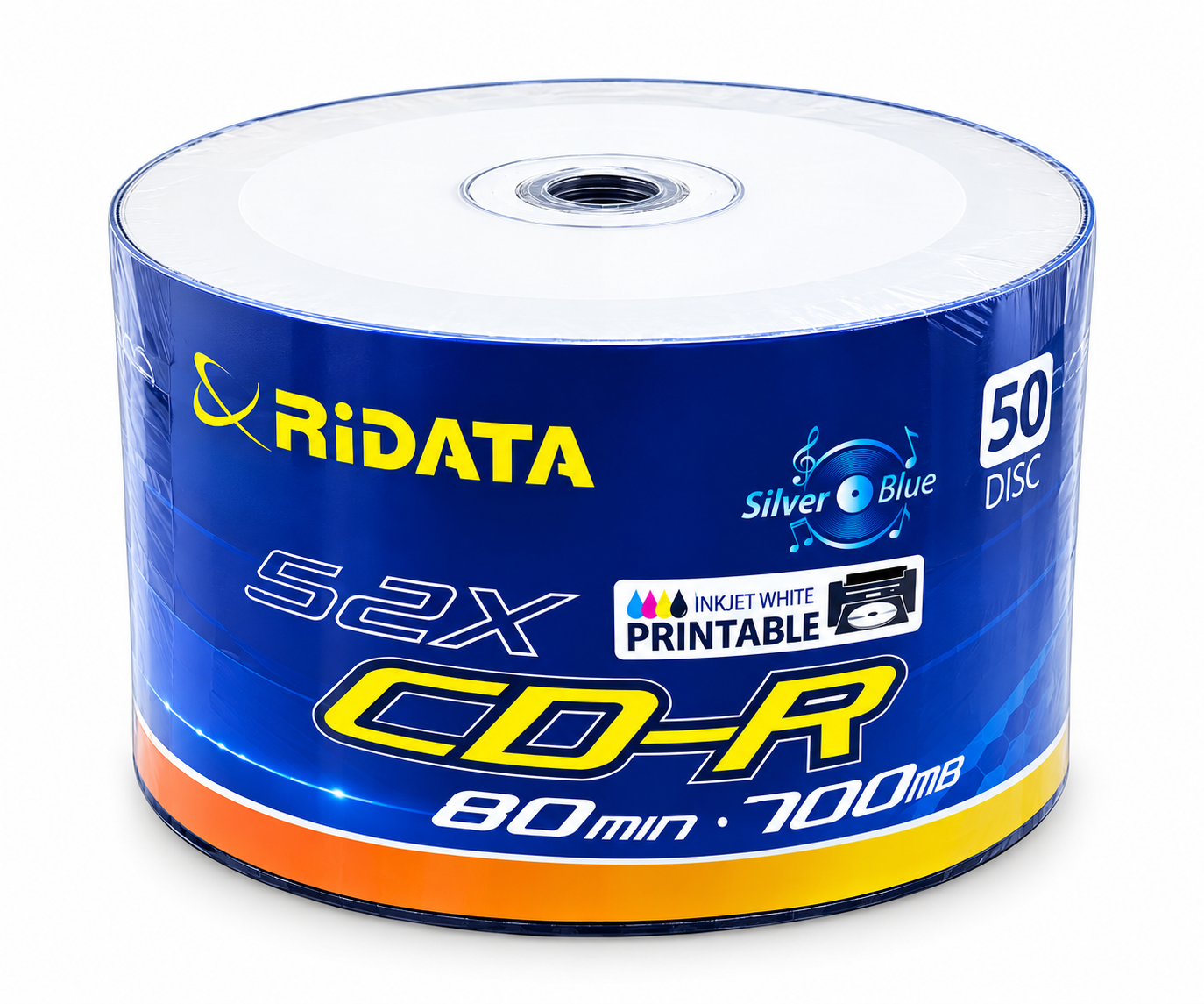 سی دی خام ری دیتا پرینتیبل Ridata CD-R بسته 50 عددی